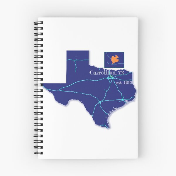 Item preview, Carrollton, TX [Blue] designed and sold by PhilbonianDezin.