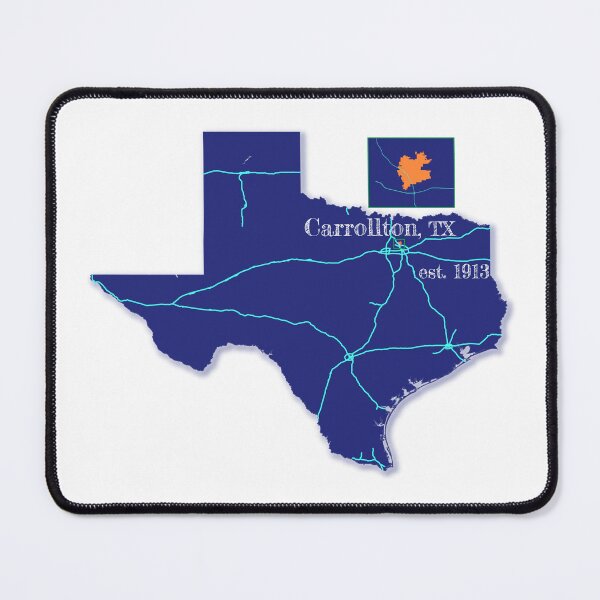 Item preview, Carrollton, TX [Blue] designed and sold by PhilbonianDezin.