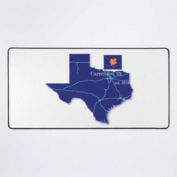 Item preview, Carrollton, TX [Blue] designed and sold by PhilbonianDezin.