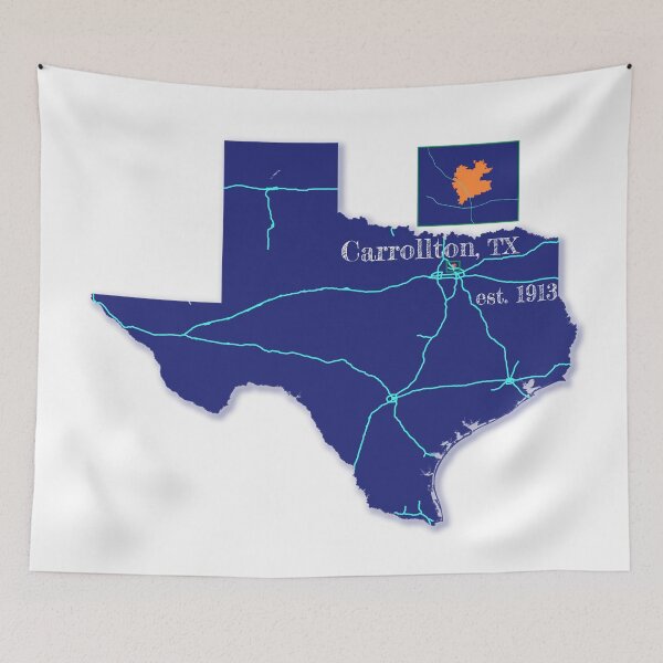 Item preview, Carrollton, TX [Blue] designed and sold by PhilbonianDezin.