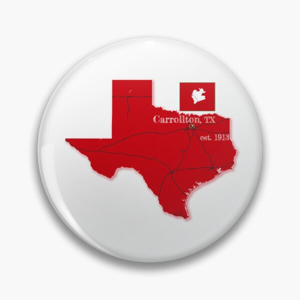 Item preview, Carrollton, TX [Red] designed and sold by PhilbonianDezin.