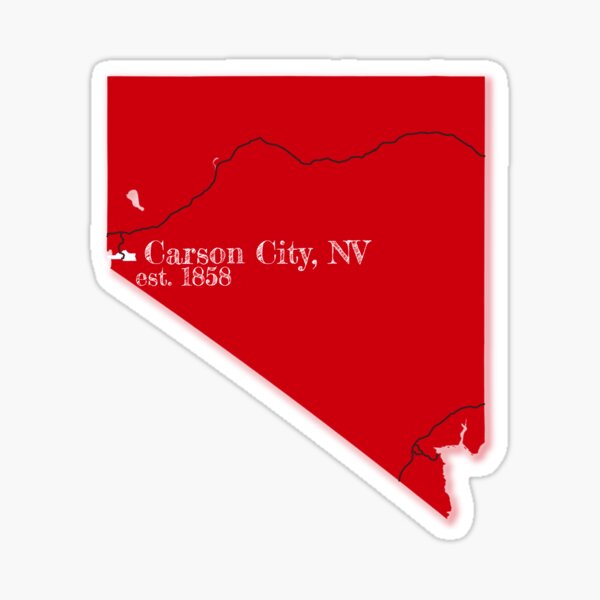Item preview, Carson City, NV [Red] designed and sold by PhilbonianDezin.
