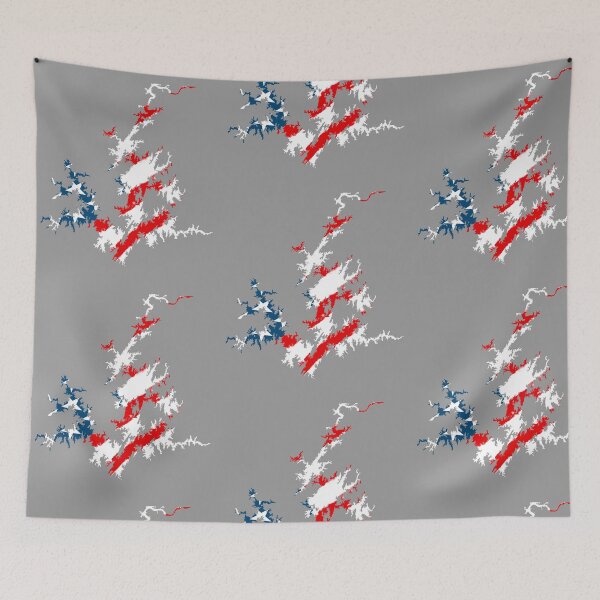 Item preview, Lake Martin Map patriotic 4th of July Alabama Auburn designed and sold by Michael Garber.