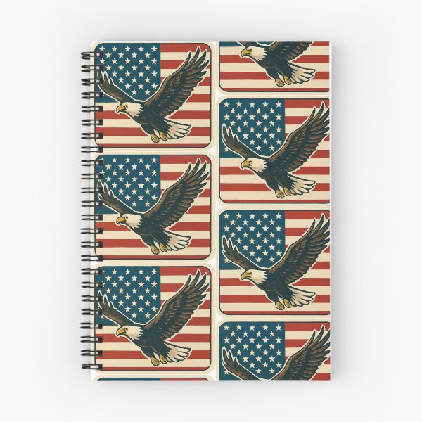Item preview, American Bald Eagle Flying Over American Flag designed and sold by Homelesssquid's Stickers & More.