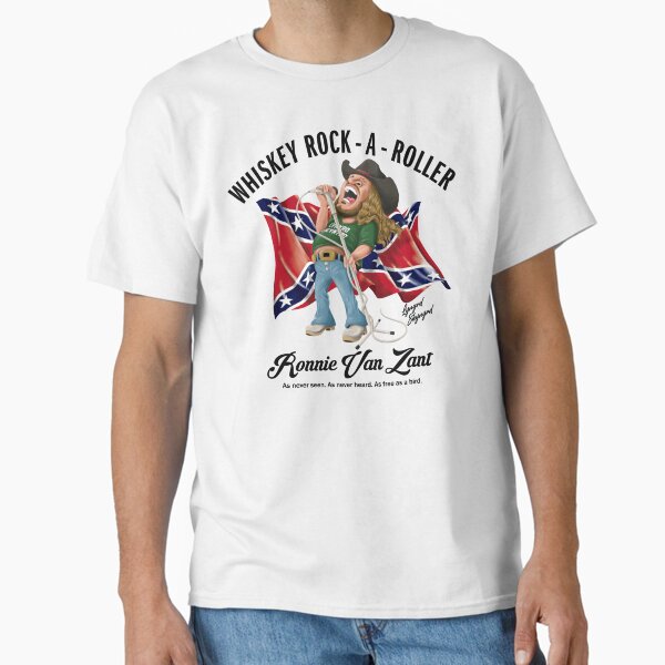 Item preview, Ronnie Van Zant caricature Tee designed and sold by Tens-Store.