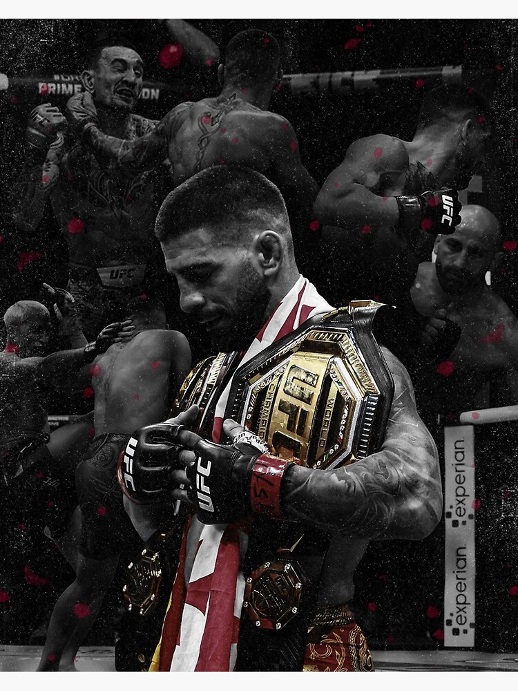 Thumbnail 3 of 3, Photographic Print, Ilia Topuria: Double Champ designed and sold by ArtOfWarMMA.