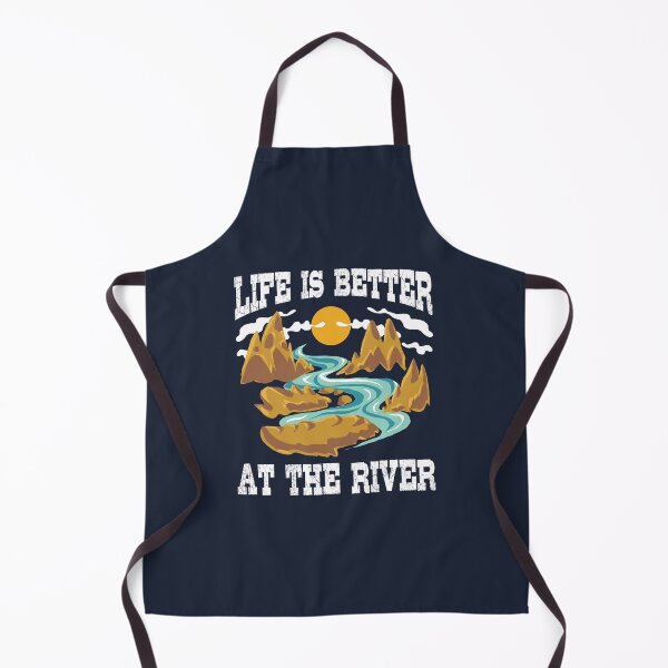 Item preview, Life Is Better at the River Quote – Mountain, Nature, Sun, Camping, Hiking, Outdoor Adventure Design designed and sold by Dmetalx Art Apparel.
