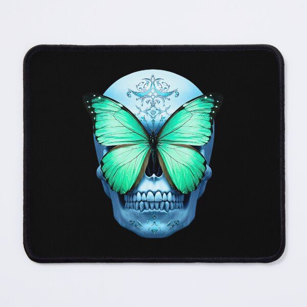 Item preview, Green Butterfly Skull designed and sold by TheSkullRoom.