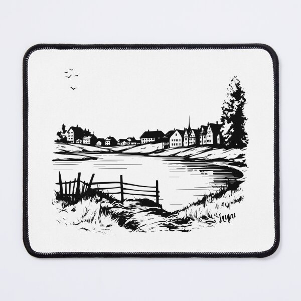 Item preview, Zurich Switzerland Swiss Limmat River Lake Town Downtown designed and sold by inkoutninja.