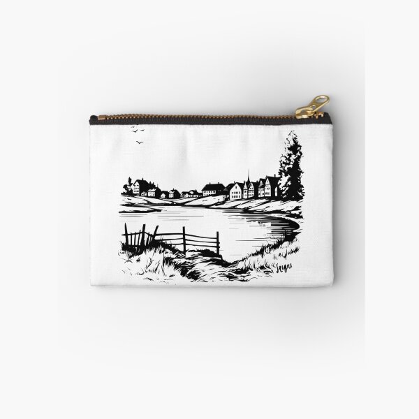 Item preview, Zurich Switzerland Swiss Limmat River Lake Town Downtown  designed and sold by inkoutninja.