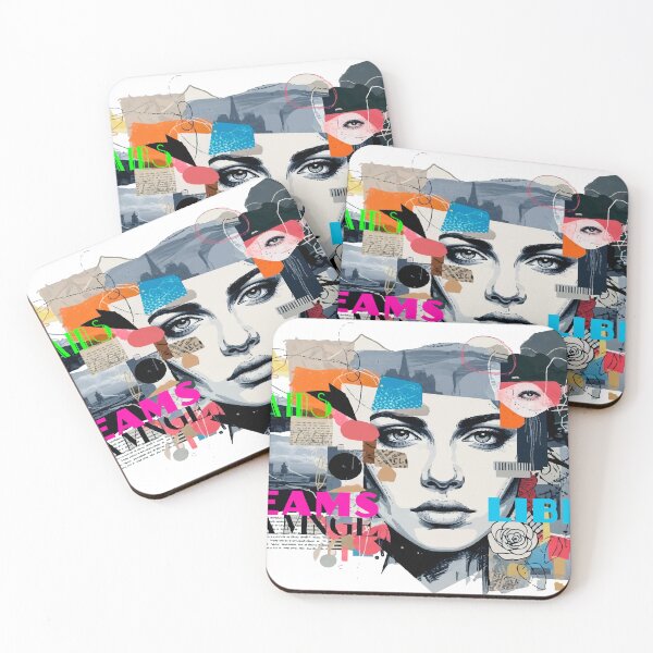 Item preview, Modern Mixed Media Collage – Artistic Digital Layered Composition designed and sold by  Ojo de Lilith.