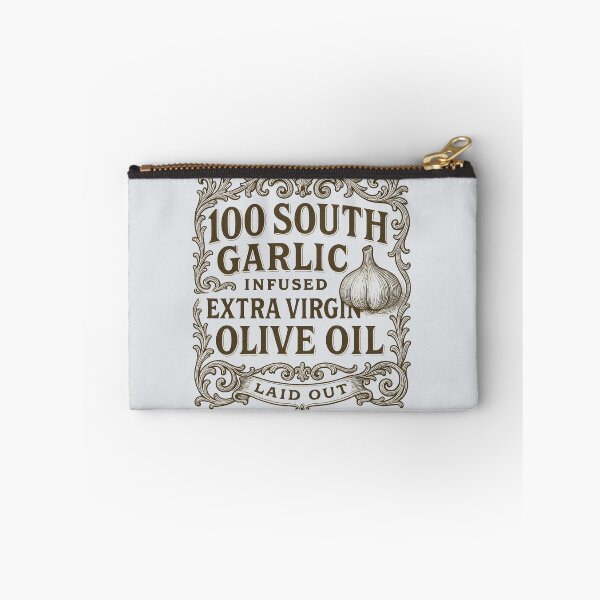 Item preview, Vintage Label Design for 100 South Garlic Infused Extra Virgin Olive Oil designed and sold by Rue Market.