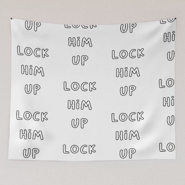Item preview, Lock him up - Funny Political Statement Design designed and sold by RM-Journey.