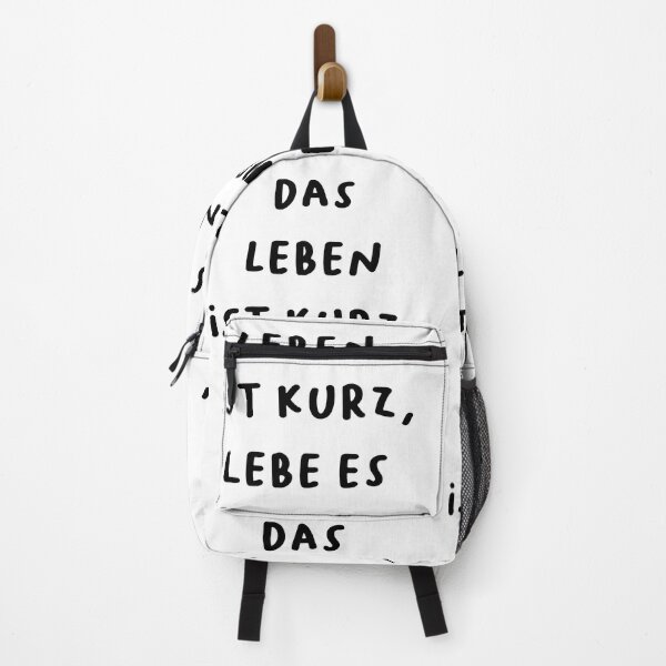 Item preview, Das Leben ist kurz, lebe es - German Inspirational Quote Design designed and sold by RM-Journey.