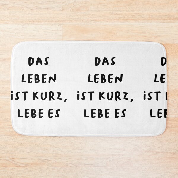 Item preview, Das Leben ist kurz, lebe es - German Inspirational Quote Design designed and sold by RM-Journey.