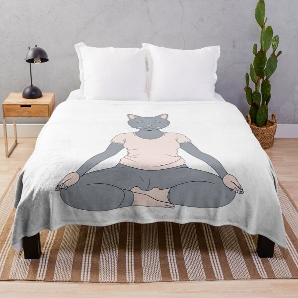 Item preview, Zen Cat Meditating in Lotus Yoga Pose T-Shirt designed and sold by MeowMoodCo.