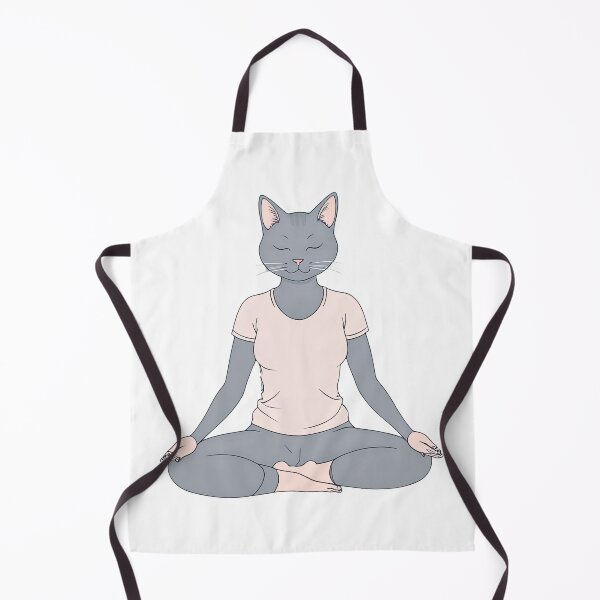 Item preview, Zen Cat Meditating in Lotus Yoga Pose T-Shirt designed and sold by MeowMoodCo.