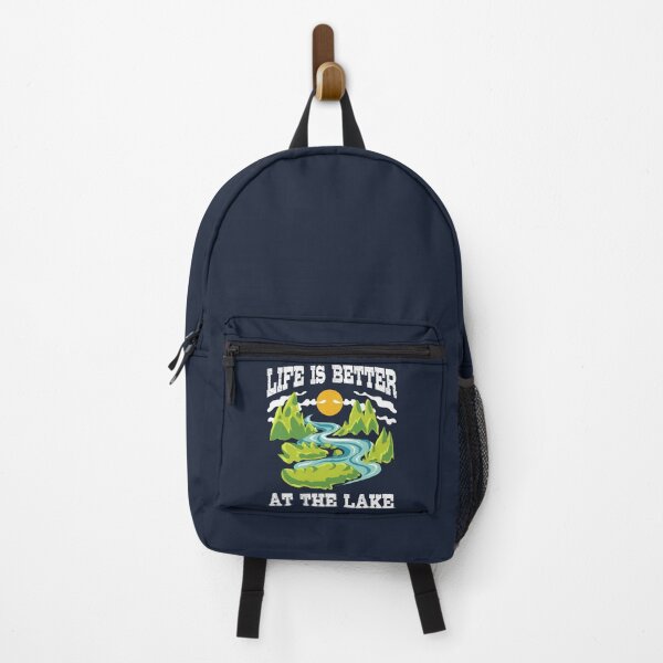 Item preview, Life Is Better at the Lake Quote – Nature, Mountains, Sun, Camping, Boating, Outdoor Adventure Design designed and sold by Dmetalx Art Apparel.