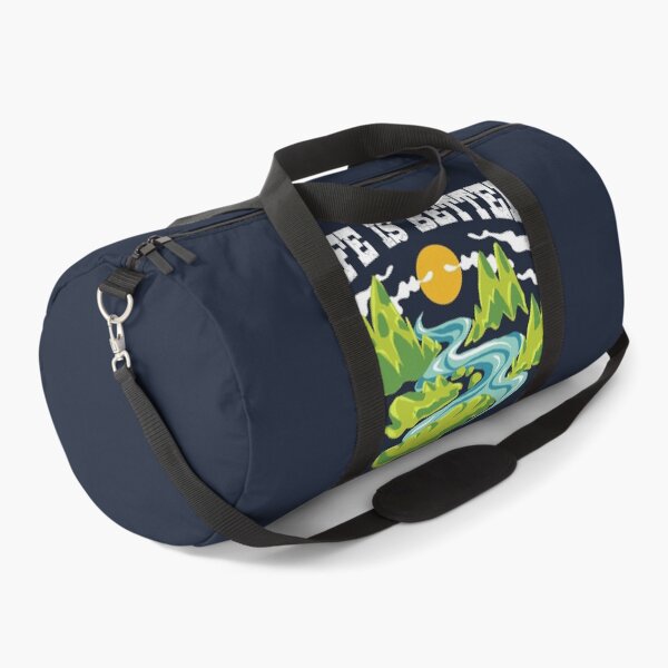 Item preview, Life Is Better at the Lake Quote – Nature, Mountains, Sun, Camping, Boating, Outdoor Adventure Design designed and sold by Dmetalx Art Apparel.