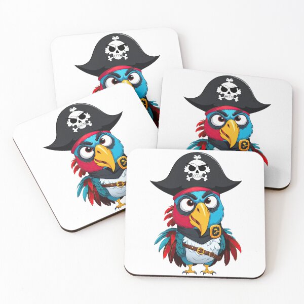 Item preview, Grumpy Pirate Parrot Funny T-Shirt designed and sold by MeowMoodCo.