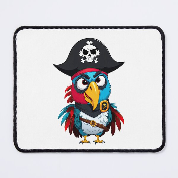 Item preview, Grumpy Pirate Parrot Funny T-Shirt designed and sold by MeowMoodCo.