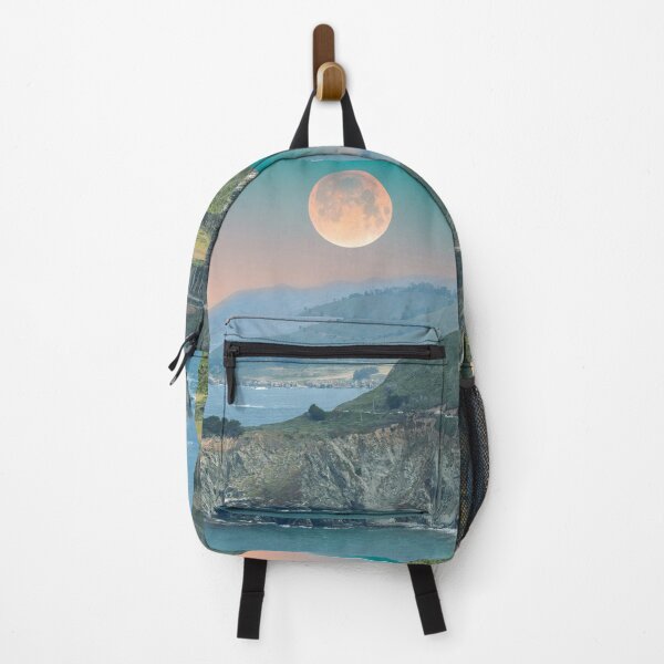 Item preview, Dramatic Full Moon Over Big Sur California Historic Bixby Bridge Landmark designed and sold by Yogibear & Rachelle .
