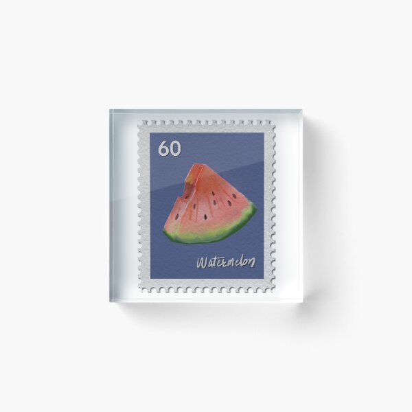 Item preview, Watermelon Stamp No. 60 – Juicy Summer Watercolor designed and sold by Pragatee.