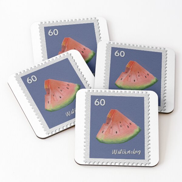 Item preview, Watermelon Stamp No. 60 – Juicy Summer Watercolor designed and sold by Pragatee.