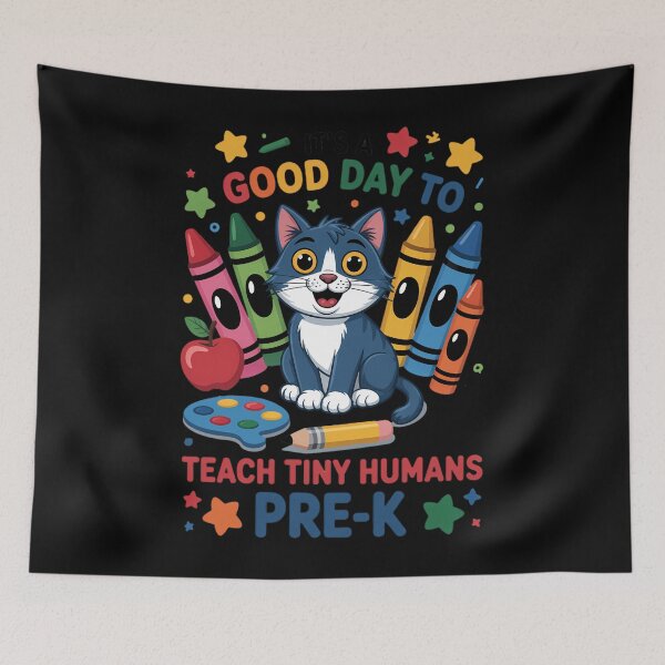 Item preview, It's A Good Day To Teach Tiny Humans Pre-K Cat Teacher Lover designed and sold by brynatshop.