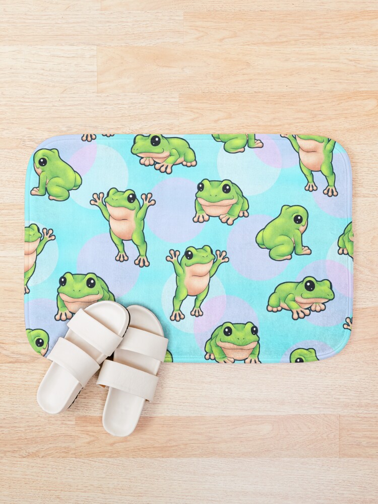 Thumbnail 1 of 6, Bath Mat, Ribbit Ribbit designed and sold by GMAnubisRB.