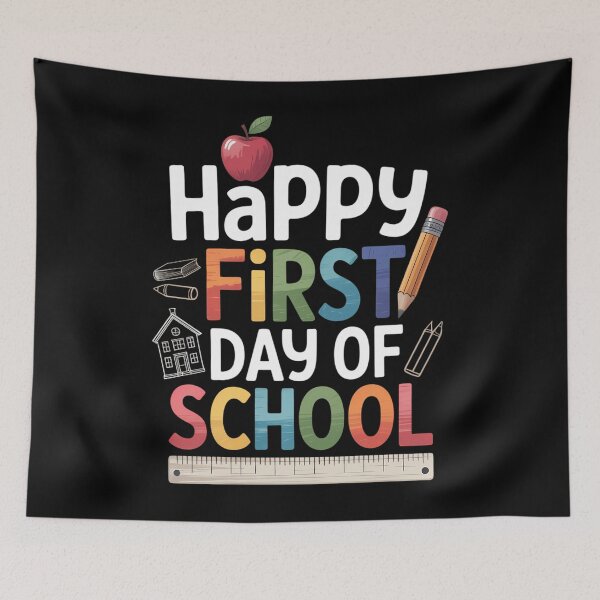 Item preview, Happy First Day Of School Back To School designed and sold by brynatshop.