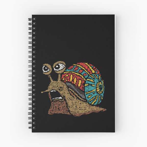 Aperçu de l'œuvre Escargot hurlant et drôle – Illustration colorée créée et vendue par Potattoo.