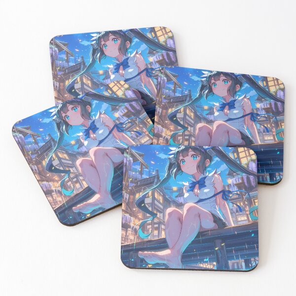 Item preview, Girl Hestia Wisteria DanMachi Anime Moonlit Water Reflection Serenity designed and sold by mildaclairmo.