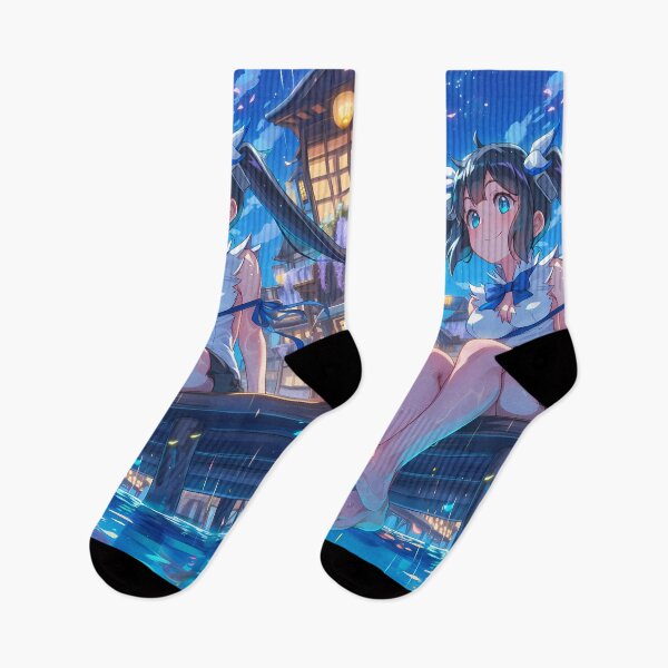 Item preview, Girl Hestia Wisteria DanMachi Anime Moonlit Water Reflection Serenity designed and sold by mildaclairmo.