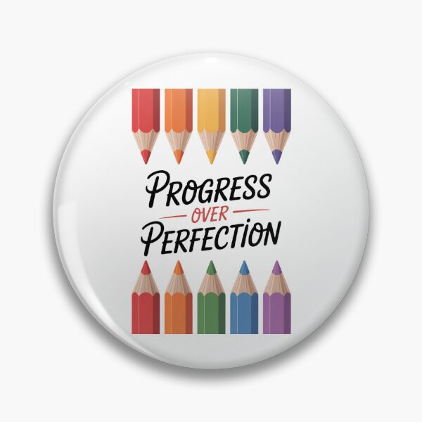 Item preview, Motivational Progress Over Perfection Back To School Teacher designed and sold by brynatshop.