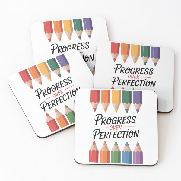Item preview, Motivational Progress Over Perfection Back To School Teacher designed and sold by brynatshop.