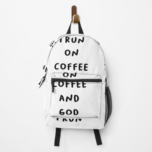 Item preview, I run on coffee and god - Faith & Caffeine Lover Design designed and sold by RM-Journey.
