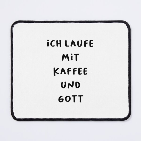 Item preview, ich laufe mit Kaffee und Gott - Funny German Faith & Coffee Design designed and sold by RM-Journey.