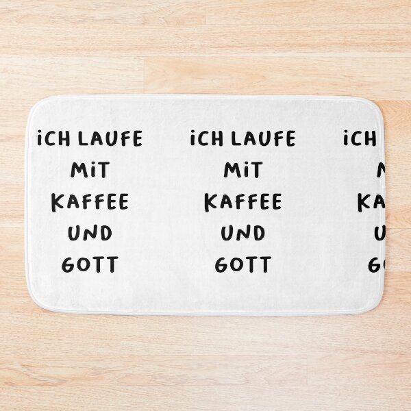 Item preview, ich laufe mit Kaffee und Gott - Funny German Faith & Coffee Design designed and sold by RM-Journey.