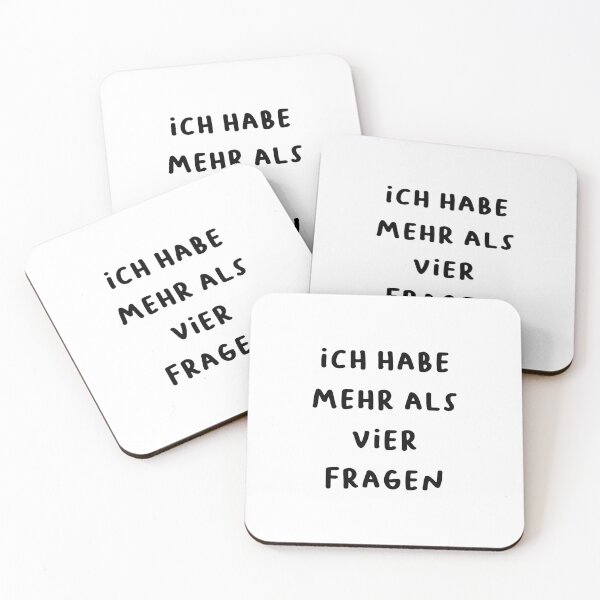 Item preview, ich habe mehr als vier Fragen - Witty German Funny Quote Design designed and sold by RM-Journey.