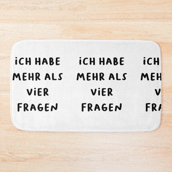 Artikelvorschau, Ich habe mehr als vier Fragen - Witty German Funny Quote Design entworfen und verkauft von RM-Journey.