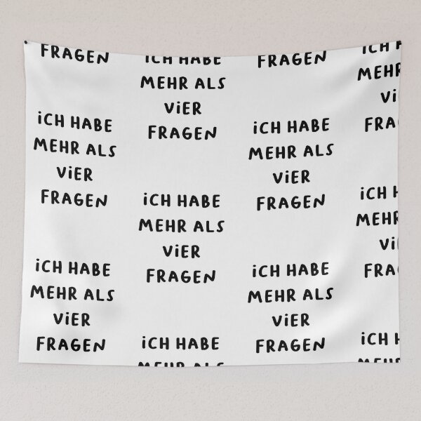 Item preview, ich habe mehr als vier Fragen - Witty German Funny Quote Design designed and sold by RM-Journey.