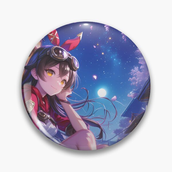 Item preview, Game Amber Genshin Impact Anime Blaze Ranger Wisteria Glow designed and sold by mildaclairmo.