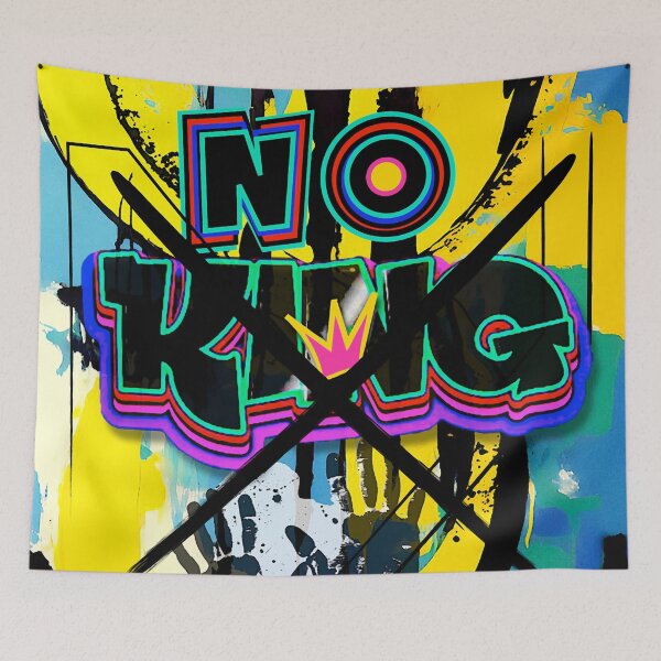 Item preview, No King Graffiti designed and sold by ViaARTfactory.