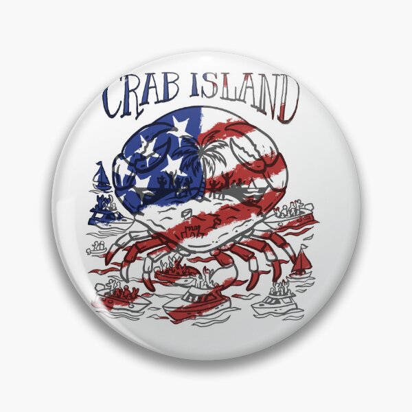 Item preview, USA flag Crab island Destin florida designed and sold by Michael Garber.