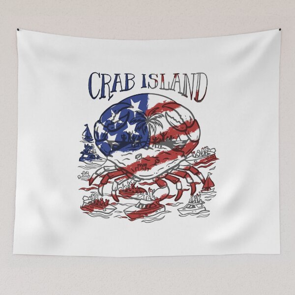Item preview, USA flag Crab island Destin florida designed and sold by Michael Garber.