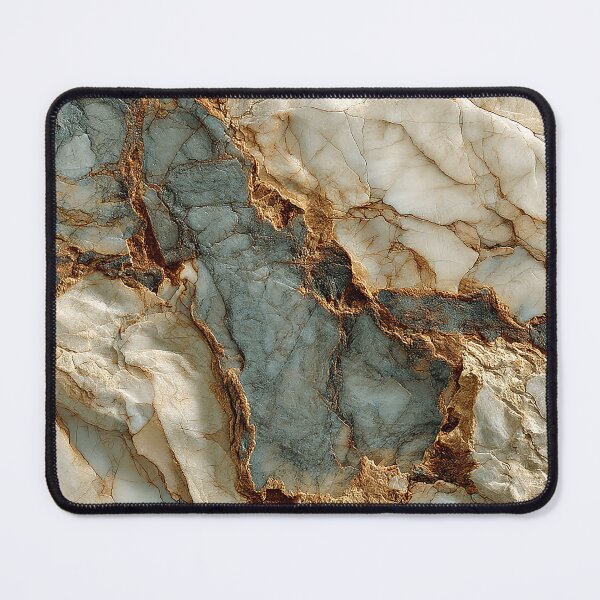Item preview, Luxurious Marbled Abstract In Soft Blue And Cream designed and sold by DEC02.