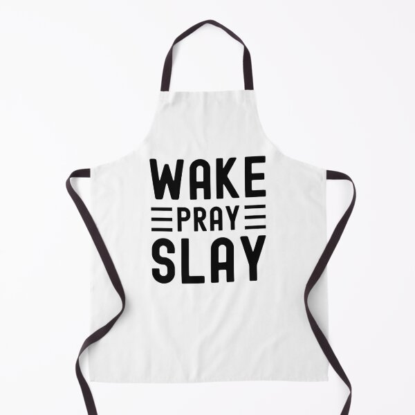 Item preview, Wake Pray Slay Christian faith Prayer motivational saying designed and sold by snowry.