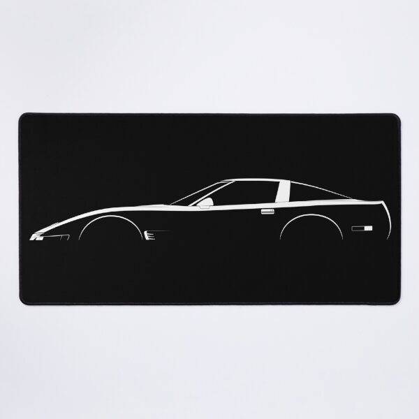 Item preview, Corvette C4 - 1991 (White) designed and sold by Car Silhouettes.