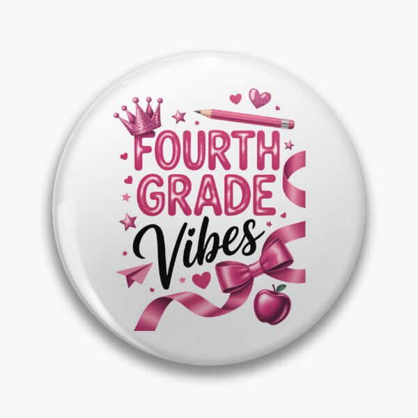 Item preview, 4th Fourth Grade Vibes Back To School Coquette Teacher Girl designed and sold by brynatshop.